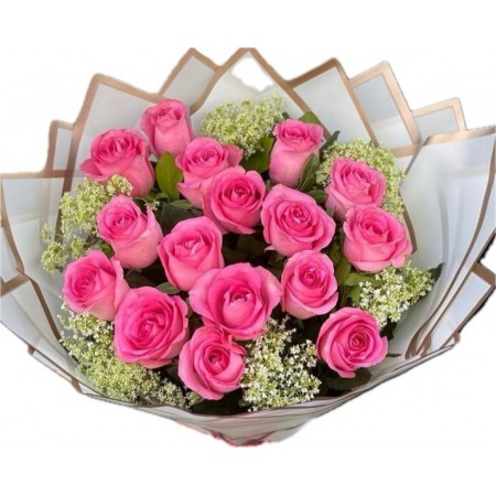 İTHAL PEMBE GÜL DEMETİ